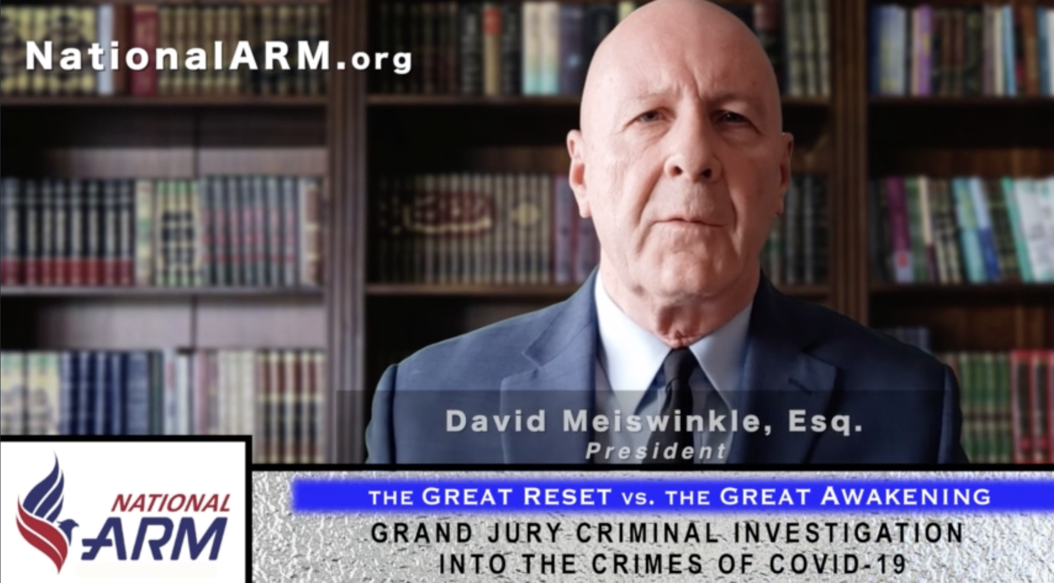 David R. Meiswinkle, President, introduces the National American Renaissance Movement